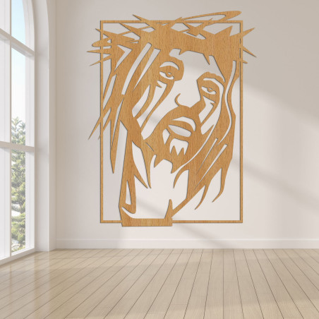 Wooden wall picture Jesus Christ - FAITHO