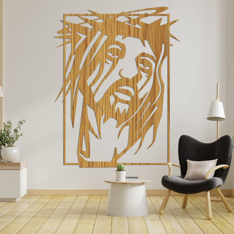Wooden wall picture Jesus Christ - FAITHO
