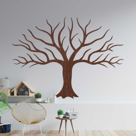 Wooden wall picture tree and branches - JOLAF