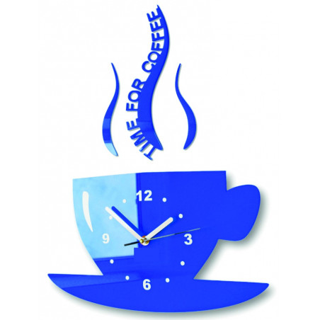 Modern wall clock made of plexiglass. Trendy wall clock as a gift. X-momo clock. PMMA