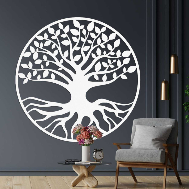 Wooden bonsai wall decoration