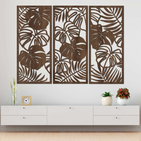 Tropical leaves monstera and fern - LIBOGA