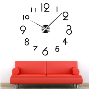 Black Wall Clock for Living Room 2