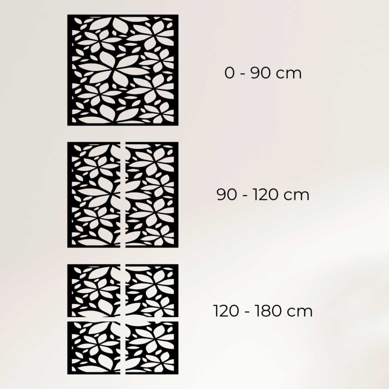 Wooden flower picture square - BOTANICA