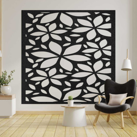 Wooden flower picture square - BOTANICA