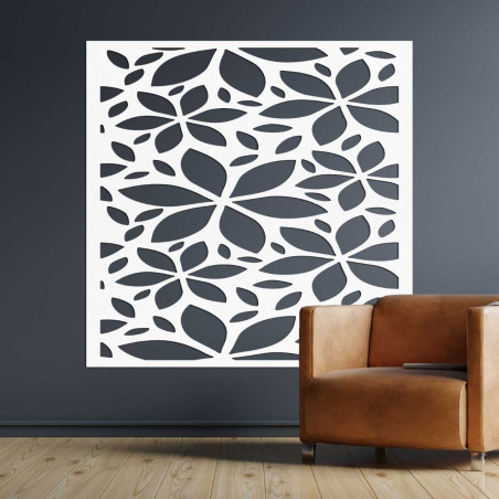 Wooden flower picture square - BOTANICA