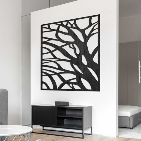 Wooden wall decoration nature square - LASLO