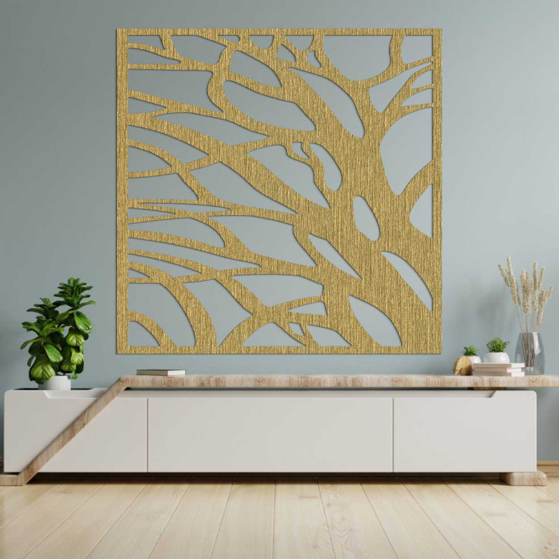 Wooden wall decoration nature square - LASLO