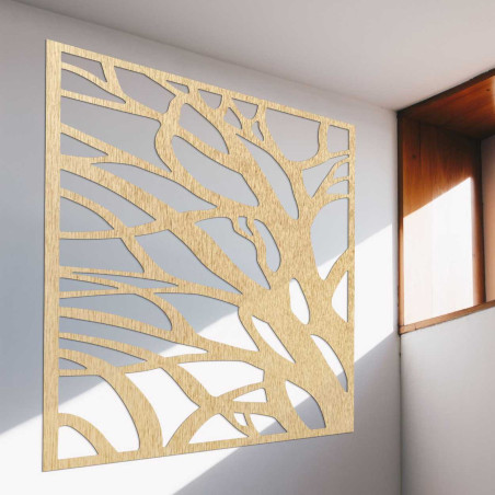 Wooden wall decoration nature square - LASLO