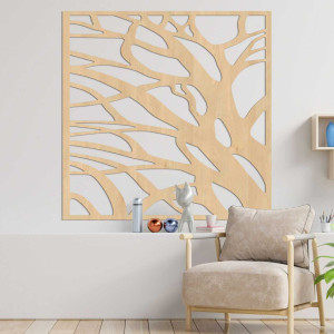 Wooden wall picture branches of life - UBILE 2