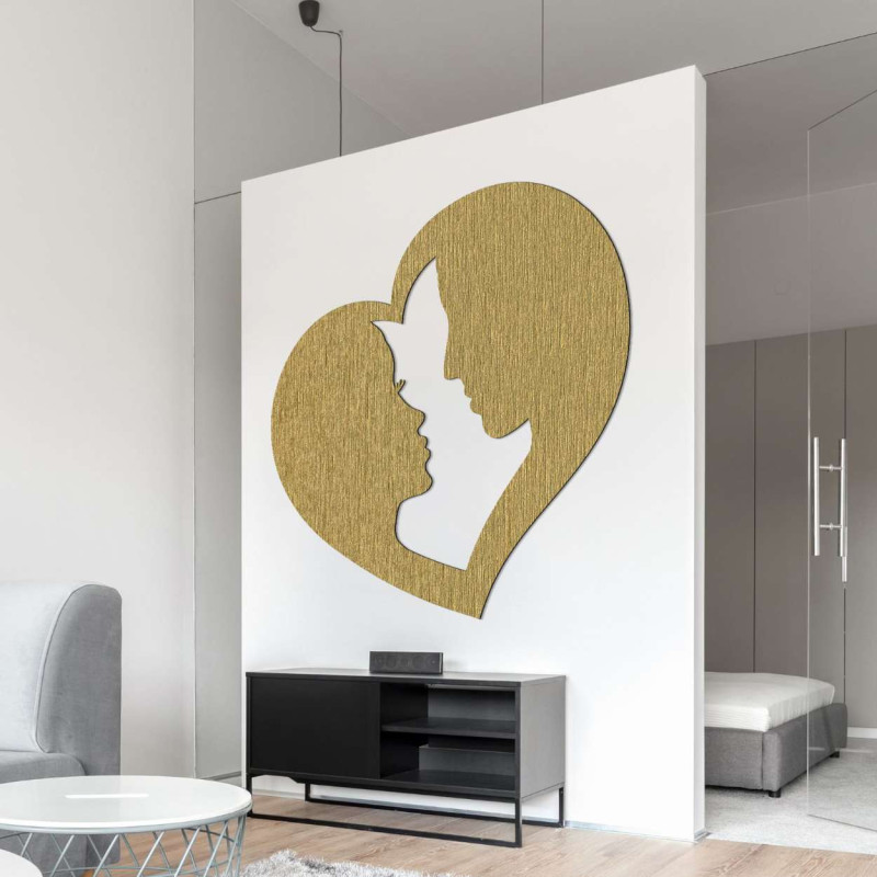 wall painting couple in heart love