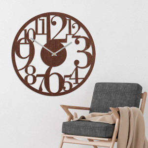 wall clock with large numbers 2
