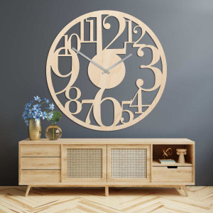 wall clock with large numbers