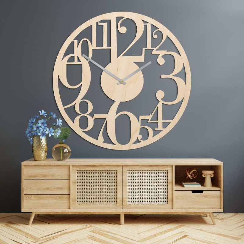 wall clock with large numbers
