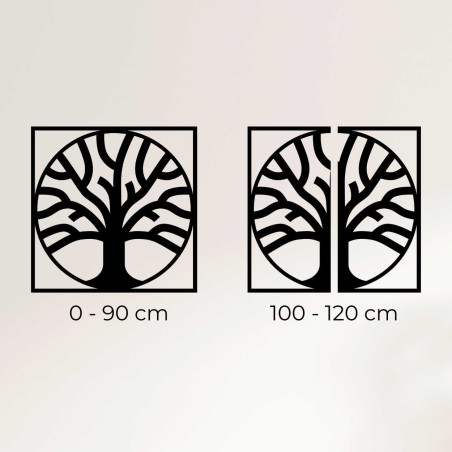 Wall decoration with a tree of life with harmonious lines. Wall decoration with a tree of life with harmonious lines.