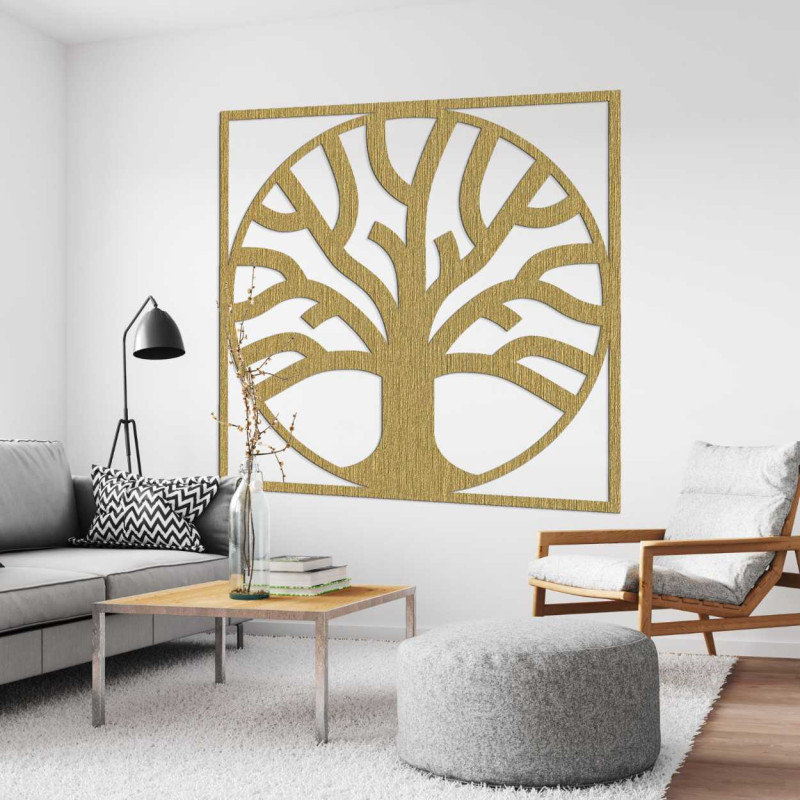 Artistic interpretation of the tree of life motif suitable for interior decoration.