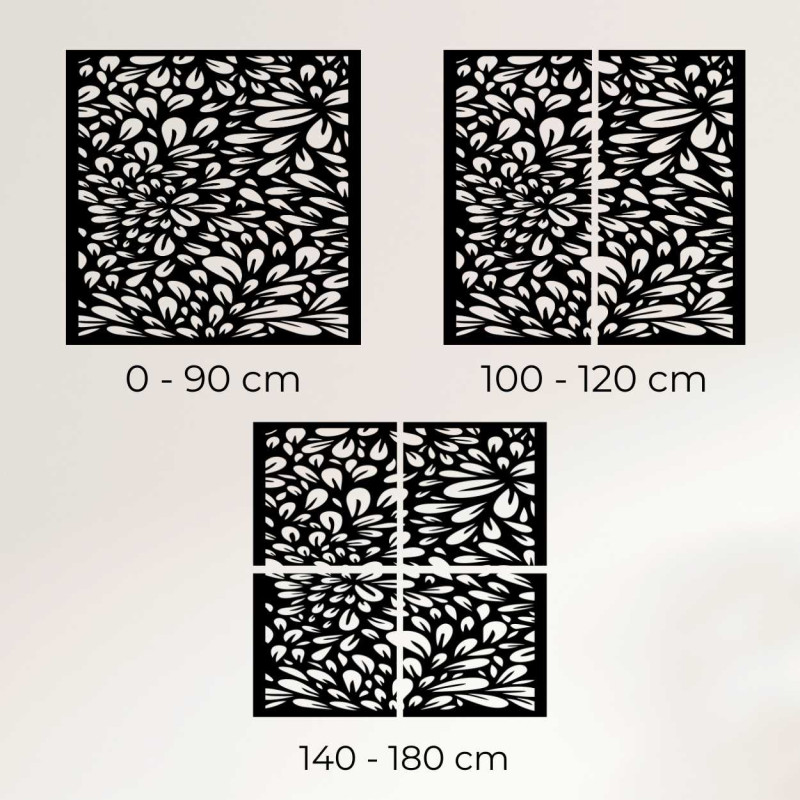 Handcrafted wooden decoration with a modern design.