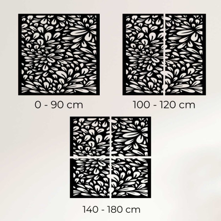 Handcrafted wooden decoration with a modern design.