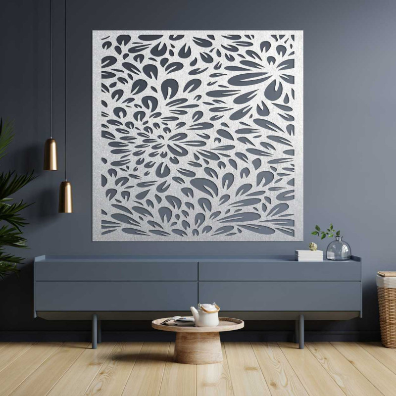 Elegant wall decoration made of natural wood.