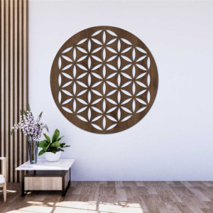Wooden wall decoration flower of life - TARNESHE 2