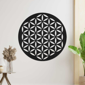 Wooden wall decoration flower of life - TARNESHE