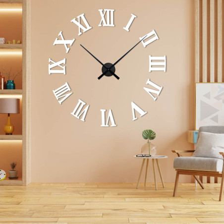 Modern look, classic elements – Roman wall clock.