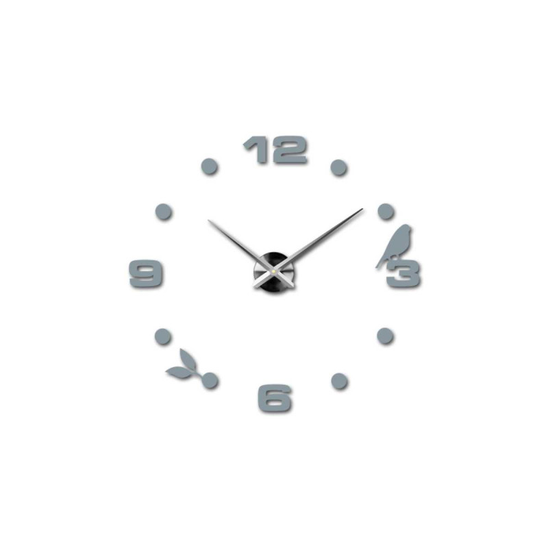 Modern mirror wall clock adhesive - DIYPAJPA