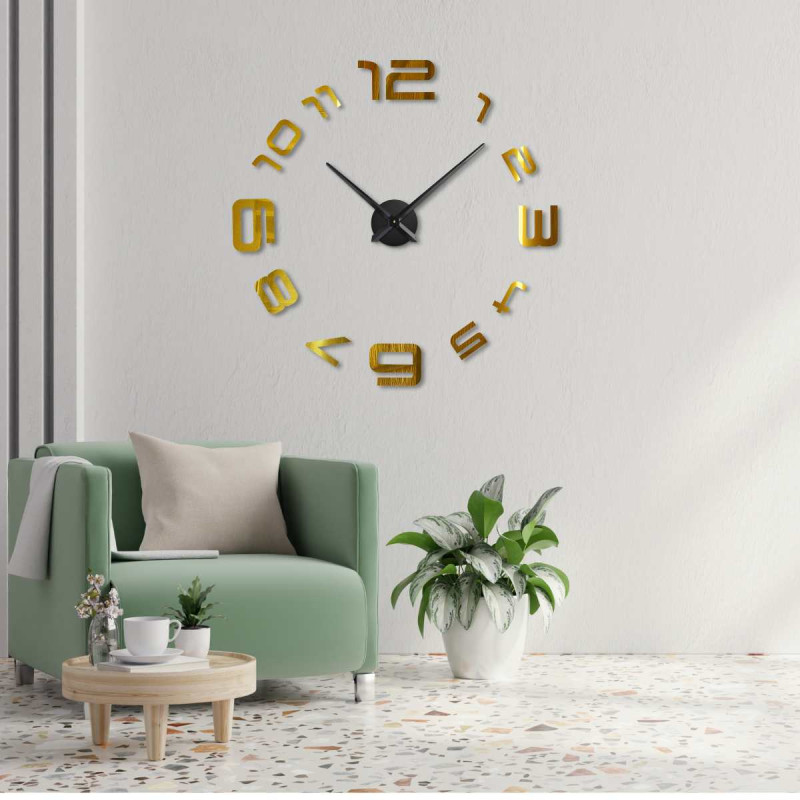 3D wall sticker clock - ARES