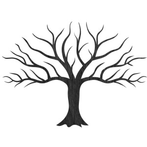 Wooden wall picture tree and branches - JOLAF 2