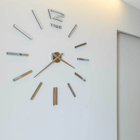 Mirror adhesive wall clock Mirror adhesive wall clock