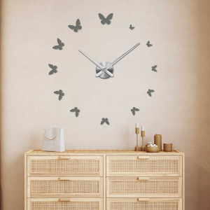 Adhesive wall clock, luxury clock on stent, plastic clock 2