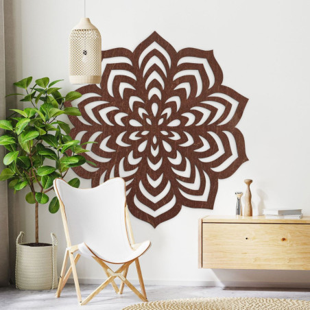 Creatively carved floral pattern creating dynamic symmetry.