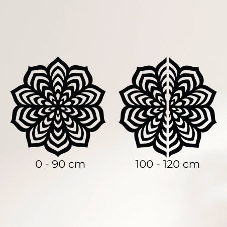 An image capturing the decoration on the wall for an idea of scale and visual impact.