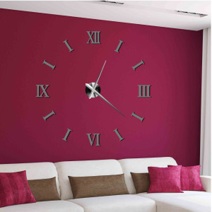 A creative wall clock that you assemble yourself - the size and layout are up to you. 2