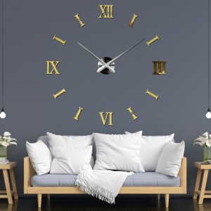 A creative wall clock that you assemble yourself - the size and layout are up to you. 2