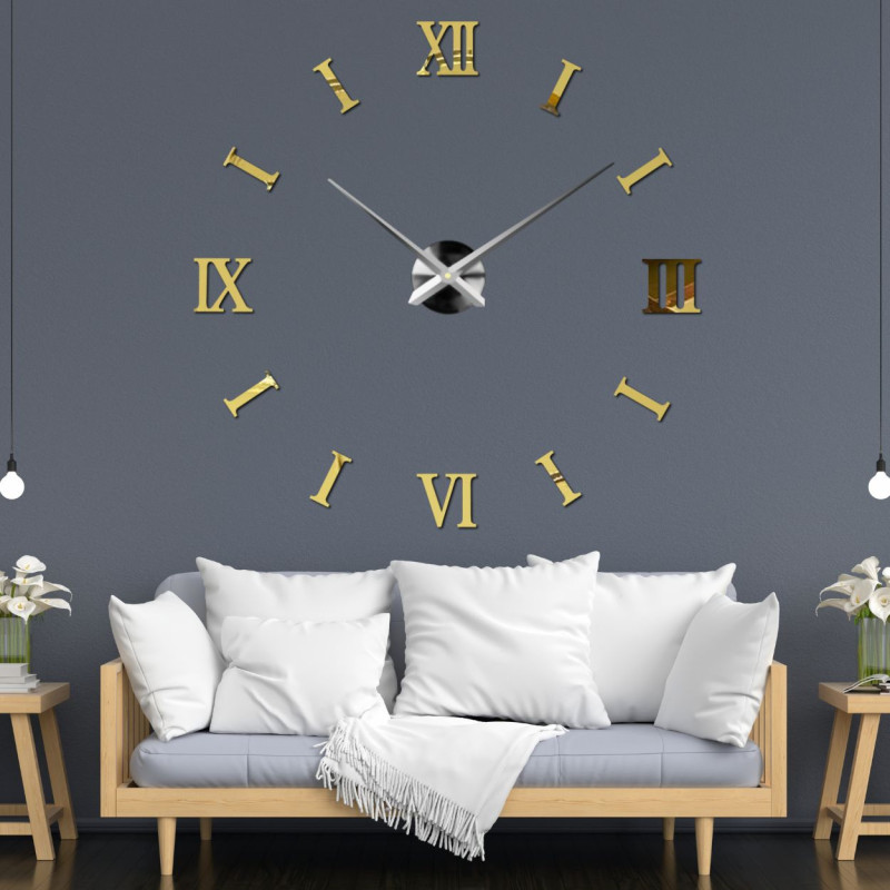 A designer wall clock that you put together like a puzzle. Easy to stick and has a great effect.