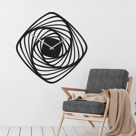 Wooden time - large wall clock