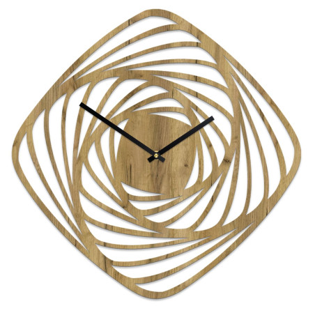 Wooden wall clock made of plywood - natural elegance for your interior