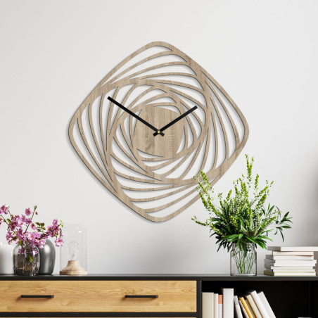 Wooden wall clock made of plywood - natural elegance for your interior