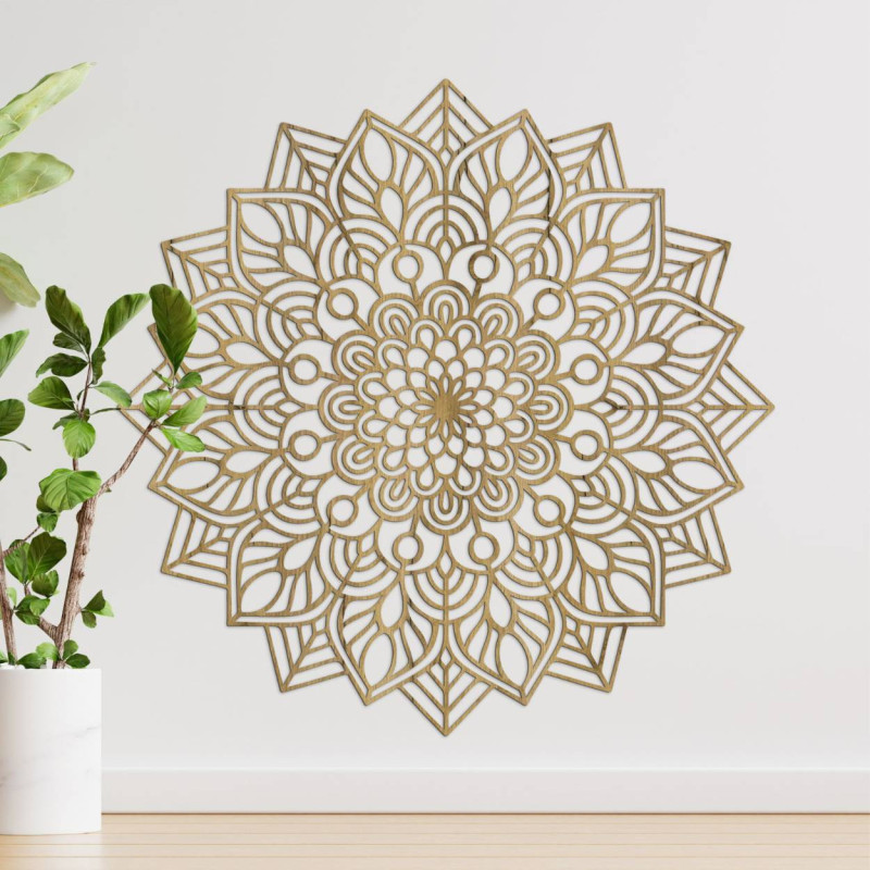 An ornament with repeating shapes that create visual stability.