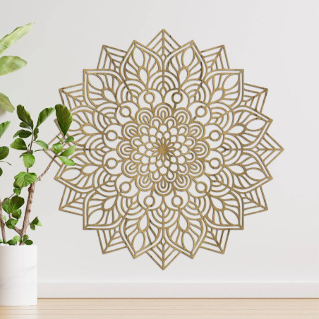 An ornament with repeating shapes that create visual stability.