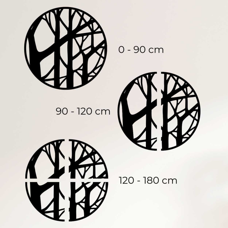 Dimensions of wooden decoration shown in centimeters
