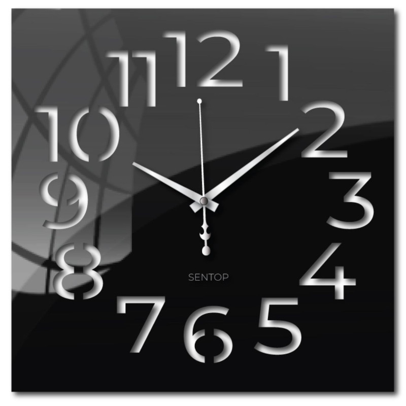 Elegant plexiglass clock - modern design and precision on the wall
