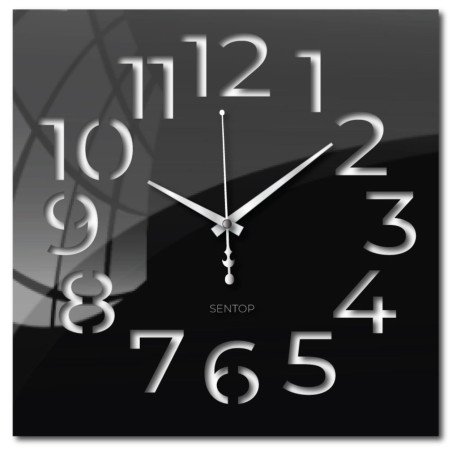 Elegant plexiglass clock - modern design and precision on the wall