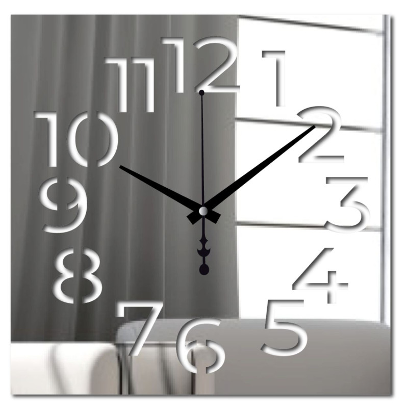 Transparent plexiglass clock - a simple yet impressive solution for any space
