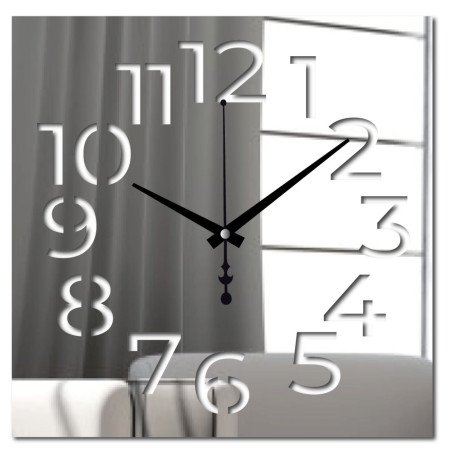 Transparent plexiglass clock - a simple yet impressive solution for any space