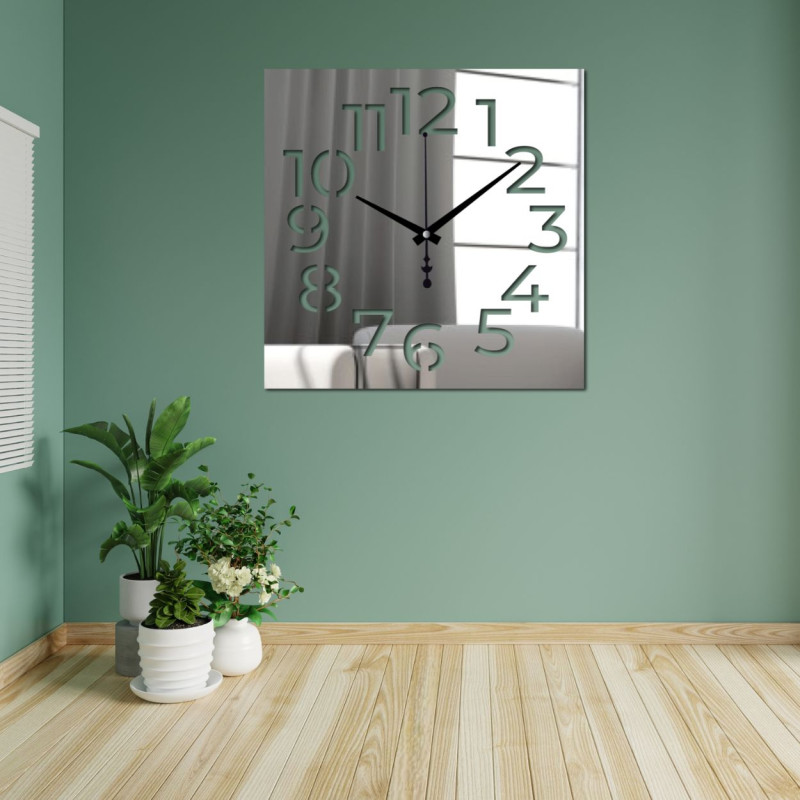Modern plexiglass clock – reliable time with an elegant look