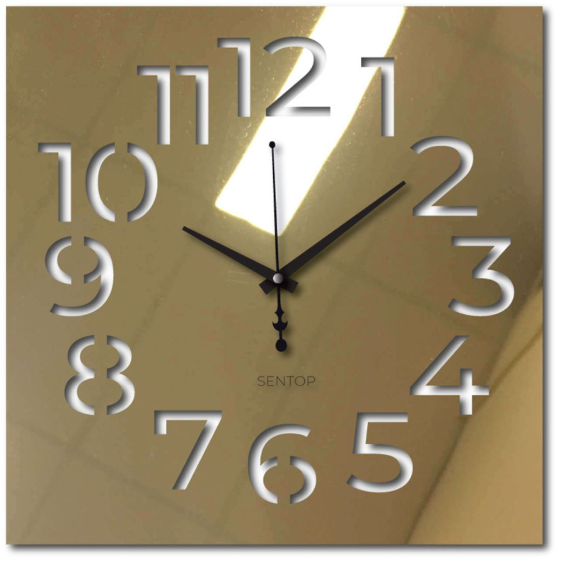 Modern plexiglass clock – reliable time with an elegant look