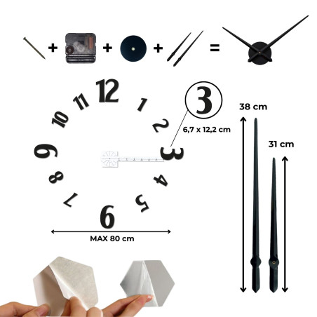 Stylish wall clock - CHRLIE