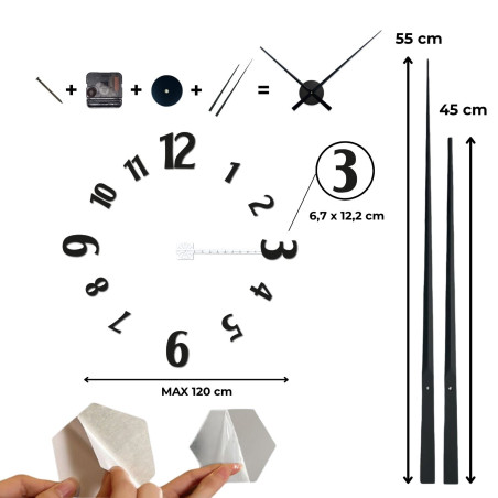 Stylish wall clock - CHRLIE